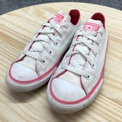 Converse Shoes Junior 3 Chuck Taylor All Star Ox Sneakers Pink White Low 668484F