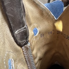 Red Hawk Boot Co. Brown Tan Western Boots Kids Size 21. 14 Heel To Toe Is 9.5”