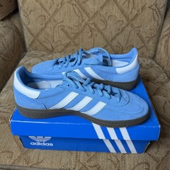 Adidas Handball Spezial Light Blue Cloud White JI2902 Size 6Y Fits Women sz 7.5