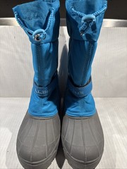 Snow Boots Kids Size 3 Teal Gray With LIner Unisex LL Bean Excelllent Condition