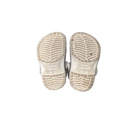 Crocs Toddler Classic Glitter Clog Silver Sparkle Shoes Size C4