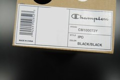 [CM100073Y] NEW KID’S CHAMPION IPO SANDALS SLIDES SLIP ON BLACK BLACK CKS1