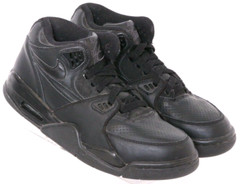 Nike Air Flight 89 Black High Top Basketball Sneaker 318003-001 Shoes Youth 5.5Y