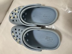 CROCS Classic Clogs Youth Child Light Blue Moon & Stars Slip On – US 13