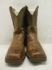 Ariat Kids Brown Leather Square Toe Cowboy Boots Style 10007602 Youth Size 1
