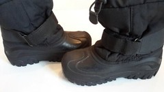 Target Thermolite Kids Size 2 Waterproof Winter Snow Boots Black EUC