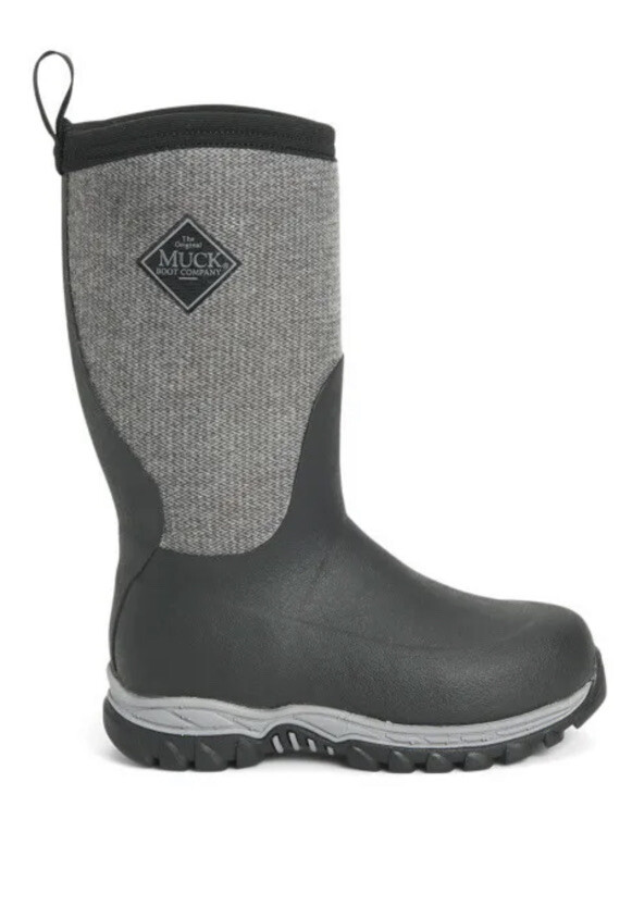 Muck Kid’s Rugged II Boot – Black/Herringbone Size 1