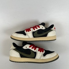 Jordan 1 Retro Low OG SP Travis Scott Olive PS Sail Black DZ5909-106 Size 2.5Y