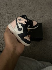 Size 5c-Nike Air Jordan 1 OG (TD) Atmosphere “Bubble Gum” CU0450-‌641 Girl’s
