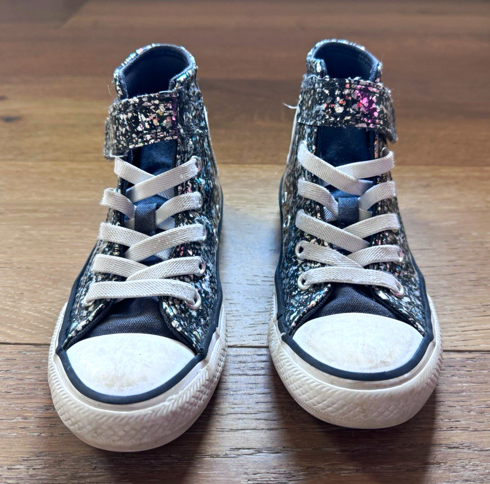Converse Chuck Taylor All Star Unisex Kids High Top Sneakers Black/Multicolor 12