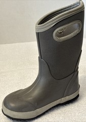 Bogs Kids Size 13 K Classic Matte Gray WP Insulated Boots 72328-050
