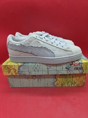 Junior One Piece Suede 3 Shoes Feather Gray Platinum Gray 396720-01