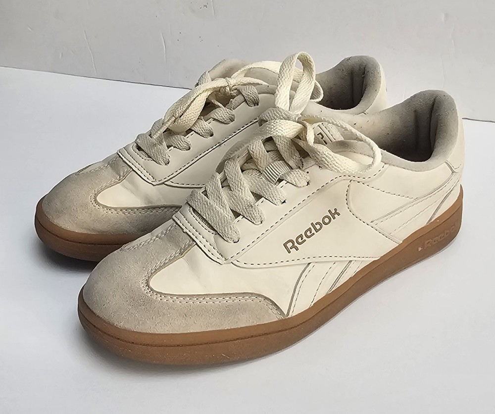 Reebok Forte Lounger White/Cream/Black Youth Size 3K