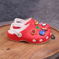 Crocs x SEGA Sonic the Hedgehog Clogs Kids Size C13 Red Limited Edition 2023