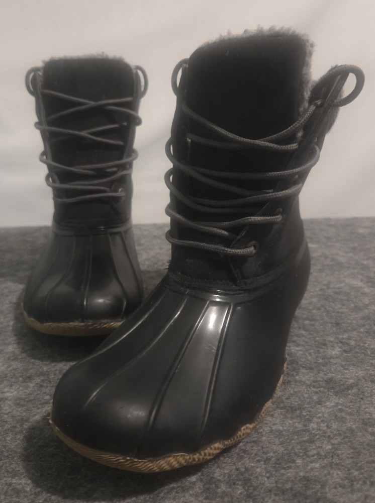 Fab Kids Black Winter Snow/ Rain Boots Size 5