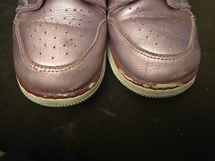 Air Jordan 1 Mid SE Pink Rise White Red Shoes (AV5174-640) Size 6Y 8 WOMANS