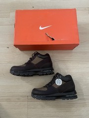 VTG Nike Air Max Goadome ACG Boots Baroque Earth Brown Leather Size 3 Youth