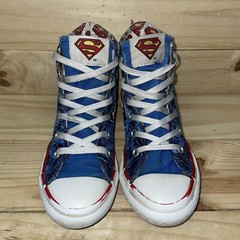 Converse Chuck Taylor All-Star Hi DC Superman Youth Size 12 Used But Super Clean