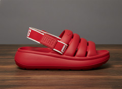 Size 3 – UGG Sport Yeah Slide Samba Red (Kids) (1129050K-SBR)