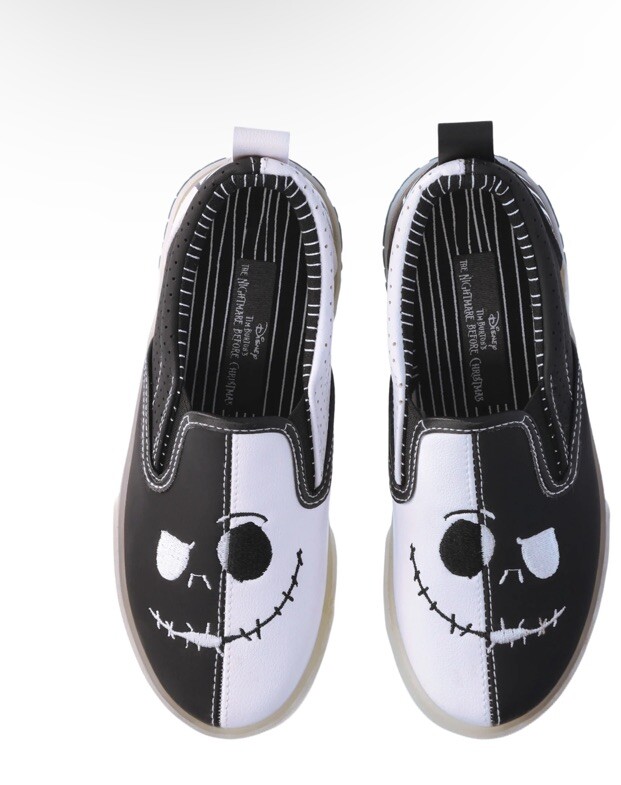 Nightmare Before Christmas Jack Skellington Shoes Youth Size 4 Canvas Slip On