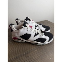 Air Jordan 6 Retro Low GG SZ 6Y White Sport Fuchsia Black 768878-107