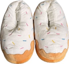 Donut Sprinkle Slip-On Slippers Unisex child size SMALL Polyester Non-Slip
