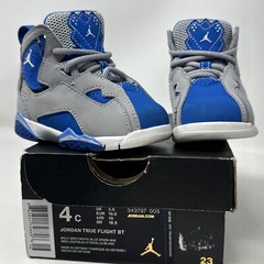 Jordan True Flight BT Wolf Grey White Blue Spark Toddler / Infant 4 4C