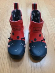 Joules Junior Roll Up Duck Wellies Wellington Rain Boots – Kids Size UK 10 EU 28