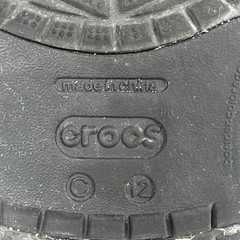 DARTH VADER Kids Crocs Clogs Child Shoe Size 12 Star Wars Theme Costume Wear