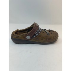 Crocs Star Wars Chewbacca Lined Clogs Kids Brown Faux Fur Jibbitz size 1