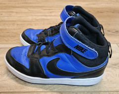 Nike mid court borough hook n loop boys youth Kid’s black/blue size 3 cd7783-404
