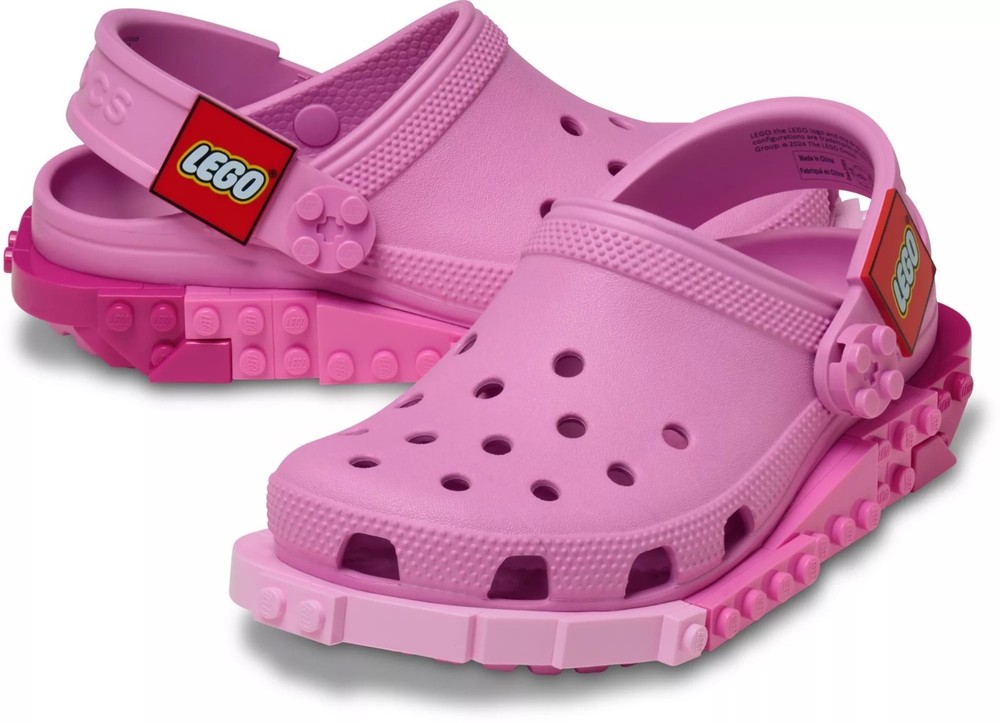 Crocs x LEGO® Creativity Clogs (kids size) 11K-6 Pink