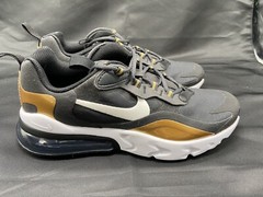 Nike Air Max 270 React (GS) Shoes Black Gold BQ0103-005 Size 6Y Women Sz 7.5 New