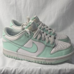 Nike Dunk Low Mint Green White Unisex Kids Athletic Sneakers 3.5Y FV5948-100