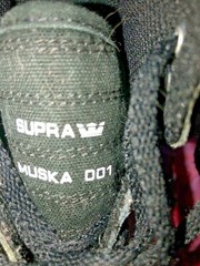 SUPRA MUSKA 001 – SUPRA KIDS SKYTOP METALLIC SILVER – SIZE 6 LEATHER