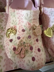 with box LoveShackFancy X Crocs Kids Girl Size 4 J4 36 37 Clogs Pink Mi G2U