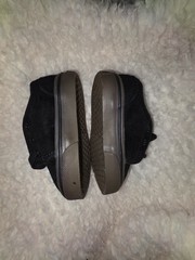 Toddler Vans Size 5.0 106 vulcanized black with dark gum Fleece Inside