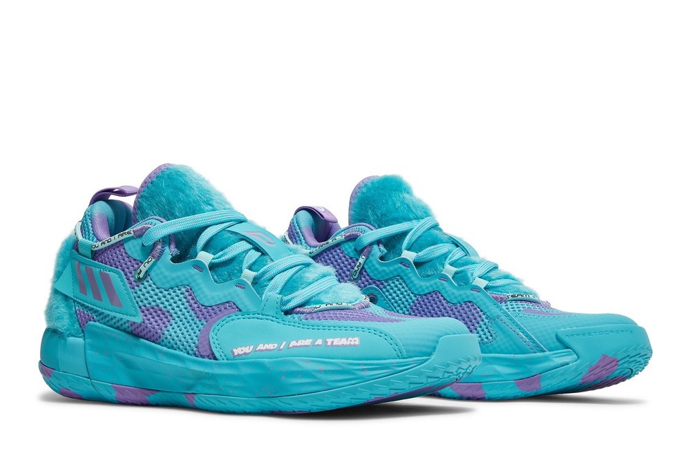 adidas Monsters Inc. x Dame 7 EXTPLY Big Kid Sulley S42807