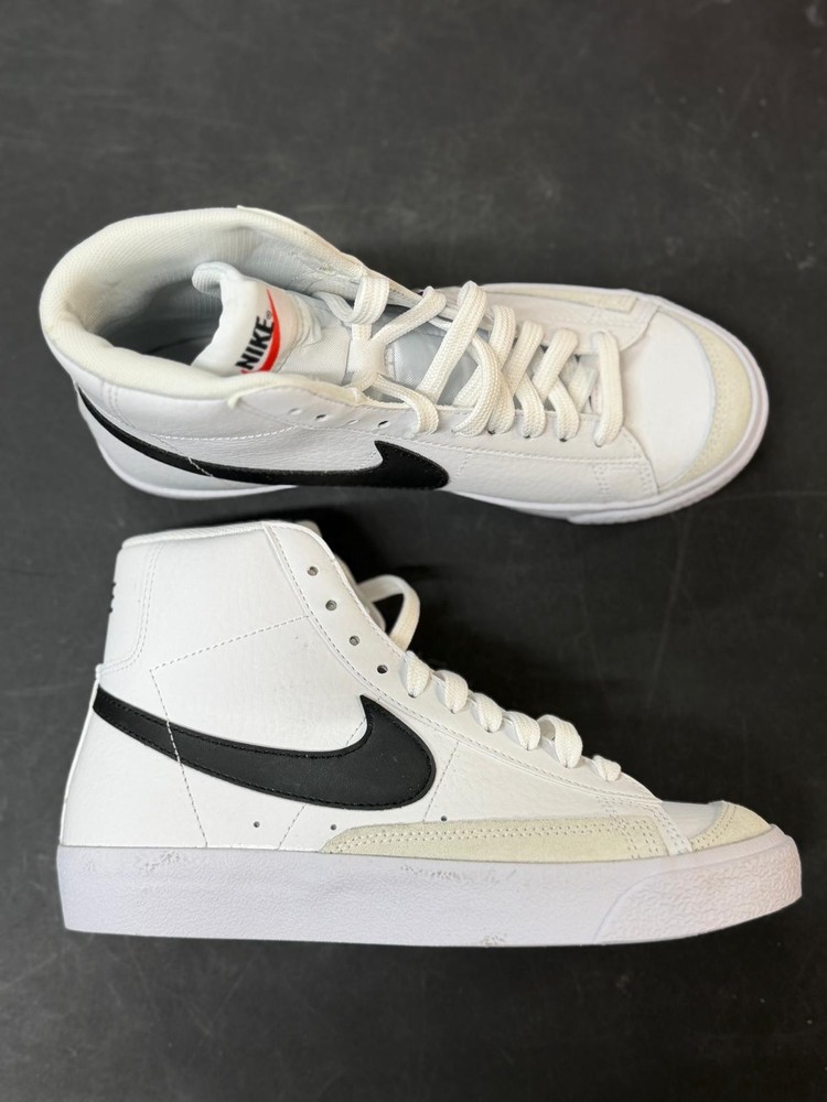 Nike Blazer Mid 77 Vintage Youth 5.5Y White Black Red Sneakers