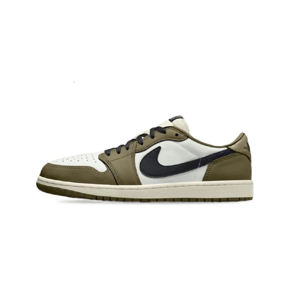 Big Kid’s Jordan 1 Retro Low OG Medium Olive/Black (HQ6999 200)