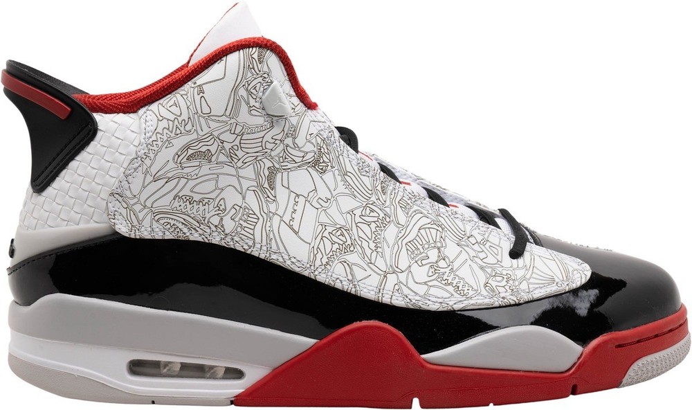 *NEW* Pre-School Kids Nike Air Jordan Dub Zero (PS) White/Red (DV1359 160)