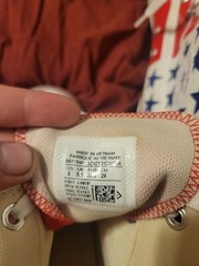 CONVERSE CHUCK TAYLOR STARS & STRIPES EDITION HIGHTOP SNEAKERS JUNIORS 6 Womans8