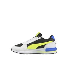 PUMA Graviton Tech Lace Up Youth Boys Black, White, Yellow Sneakers Casual Shoe