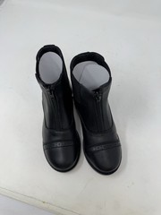 New TuffRider Starter Front Zip Paddock Boot Youth Size 11 Black