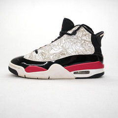 Nike Air Jordan Dub Zero White Fire Red Black Sneakers DV1360-162 Kids US 6Y