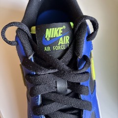 Nike Air Force 1 LV8 Racer Blue/Volt Black/White Youth Size 6Y