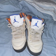 Nike Air Jordan 5 Retro International Flight White Blue Orange AJ5 GS Youth 9Y