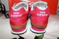CHIC NEW BALANCE PINK/BROWN/WHITE WL574BPR SNEAKER SHOES! (SIZE 6.5)