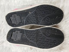 HEELY’S Launch Navy Blue Gray Pink Skating Skate Shoes Size 4Y Youth Womens Sz 5