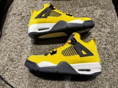 retro DS Air Jordan 4 Retro Size 5Y 5.5y mismat Lightning Yellow Nike 408452-700